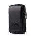 Men's Genuine Leather Zipper Waist Pack Phone Storage Waist Bag Belt Hanging Key & Card Storage Bag