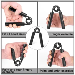250LB Hand Grip Strengthener Metal Gripper Aluminum Handle Professional Strength Handgrip Finger Training for Gym Sport