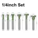 6PCS 1/4 Inch 6mm Shank Keyhole Router Bits Set T Track T-Slot Bolts Router Bit Set 1/4 & 5/16 & 3/8 & 9/16 & 1/2 & 5/8 Inch Blade Diameter