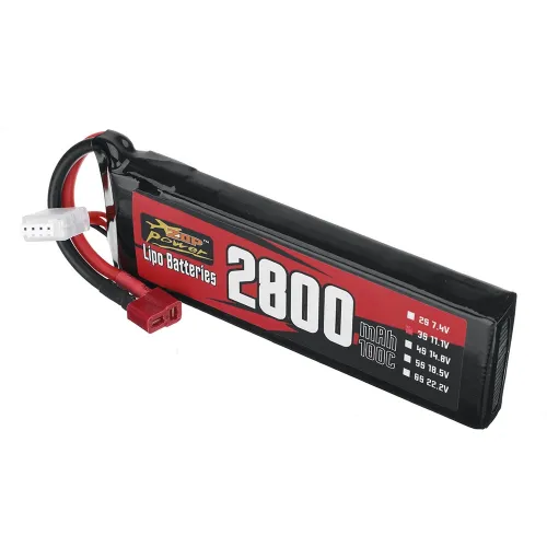 ZOP Power 11.1V 2800mAh 100C 3S LiPo Battery T Plug for RC Car