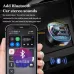 Dual Display Car bluetooth V5.0 FM Transmitter 20W PD + QC3.0 USB Car Charger 7 Colors RGB Backlit Light HiFi Music MP3 Player