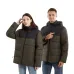 TENGOO HJ-15G Heating Jacket 15 Heated Areas Coat Army Green Fashion USB Charging Winter Plus Size Warm Outdoor Hiking Camping Electric Heating Jacket