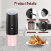 IPRee Gravity Sensor Electric Grinder Rechargeable Automatic Pepper Salt Mill with LELight Large Capacity Kitchen Time-Saving Tool
