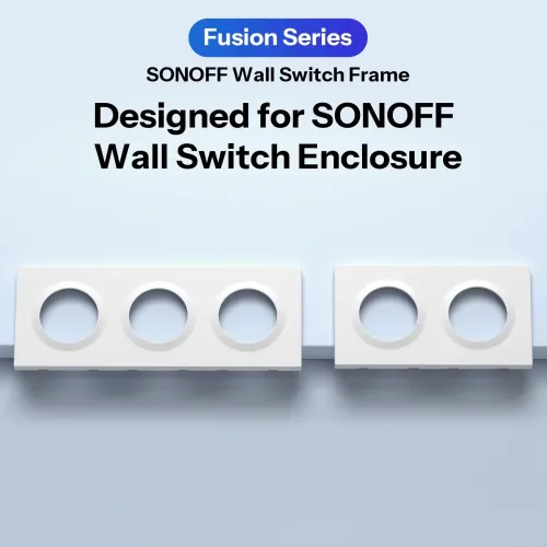 SONOFF EF2G EF3G Wall Switch Frame Orb-2/3 Gang Adapted for Fusion Series Orb-MW1/Orb-ZBW1L/Orb-RBS/E1GS Designed for Enclosures