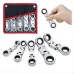 5-Piece Flex-Head Stubby Ratcheting Combination Wrench Set Mini Wrench Set Double Box End Flex-Head Mini Spanner Set