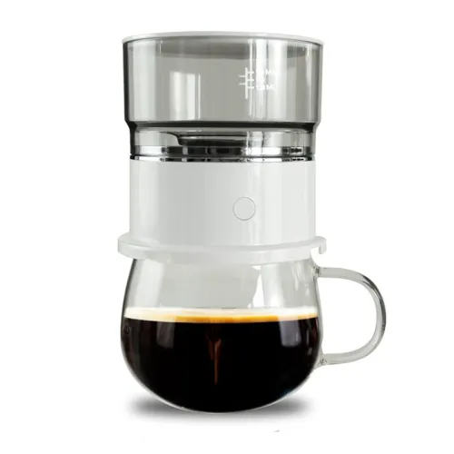 Portable Electric Outdoor Drip Coffee Maker for Home Office, Espresso Coffee Machine Mini Coffee Maker with Tritan Water Tank
