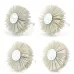 Abrasive Nylon Wheel Brush 80mm Diameter 30mm Thickness 6mm Shank High Strength Polishing Brush Multi Grit Options for Woodworking Finishing