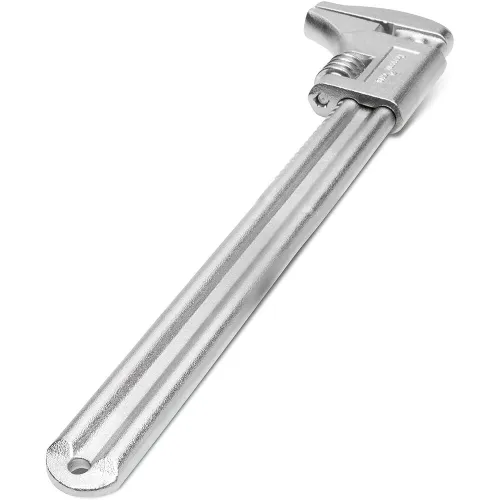 9"/11"/15" Adjustable Automotive Wrench Smooth Jaws Wide Jaw Capacity Alloy Steel Chrome-Plated Finish Slim Profile for Tight Spaces Rust and Corrosion Resistance