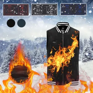 TENGOO HV-09 Heated Vest 9 Heating Areas Oversized Women Men Winter Vest Self Heating Vest Usb Electric Thermal Vest Jacket Outdoor Vest