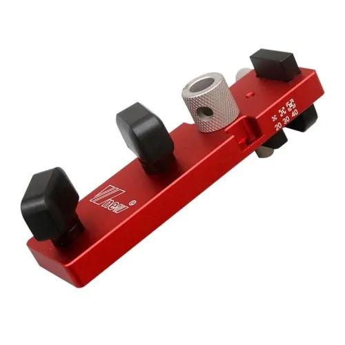 Wnew Aluminum Profile Drill Guide Access Hole Drill Jig With Step Drill Bits for For 2020 2040 3030 3060 European Standard Aluminum Extrusion Profile