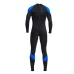 DIVE&SAIL UPF50+ Men's One Piece Long Sleeve Wetsuit UV Protection Soft Skin-Friendly Breathable Quick Dry Diving Suit Set Suitable for Swimming Snorkeling Surfing