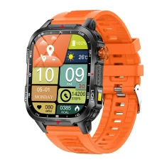 Senbono V35 2.01-inch HD Screen LED Flashlight 1100mAh Massive Battery Compass Voice Assistant bluetooth Call Heart Rate Blood Oxygen Monitor Sleep Monitoring Multi-sport Modes IP68 Waterproof Smart Watch