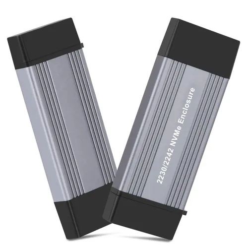 Dual Protocol 10Gbps M.2 MVMe & NGFF SSD Case USB3.1 Gen2 Aluminum Case External Solid State Drive Enclosure for M/M&B Key M.2 NVME SSD 2230 2242