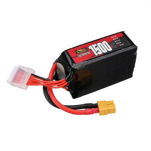 ZOP Power 6S 22.8V 1500mAh 60C 34.2Wh LiPo Battery XT60 Plug for RC Drone