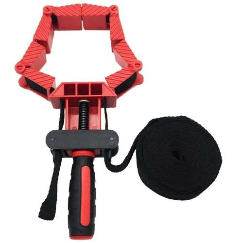 Woodworking Soft Belt Strap Clamp Versatile with Foldable Clamping Blocks Ideal for DIY Projects Round Frame and Irregular Shape Clamping