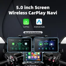 5.0 inch Wireless CarPlay Moto Android Auto Portable Digital GPS Moto Navigation Motorcycle Dashboard Display Screen TPMS