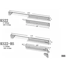 HONGDUI HD-KS22 Aluminum Miter Gauge Fence Extended Support for Woodworking Miter Gauge Table Saw Router Table