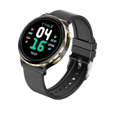 HW52 1.28inch HD Screen bluetooth Call ECG+PPG Non-invasive Blood Glucose Testing Heart Rate Blood Pressure Blood Oxygen Monitor Sleep Monitoring Multi-sport Modes Music Playback IP67 Waterproof Smart Watch