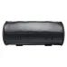 Motorcycle PU Leather Black Tool Bag Front Fork Handlebar Saddlebags Roll Barrel Style