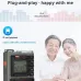 Hanrongda HRD-787 AM/FM/SW/WB Portable Radio Full Band Radio bluetooth Music Player TF Card Input Built-in Flashlight SOS Alarm Elderly Walkman Plug and Play