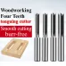 Four-Blade Carbide Tenon Cutter Woodworking Mortise and Tenon Door Lock Hole Opener Smooth Cutting Tool 8mm 9mm 10mm 12mm