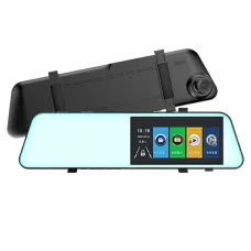 4.5 Inch Car Rearview Mirror Dash Cam Starlight Night Vision Driving Recorder Rearview Mirror HD 1080P Dual Lens Reversing Image Driving