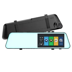 4.5 Inch Car Rearview Mirror Dash Cam Starlight Night Vision Driving Recorder Rearview Mirror HD 1080P Dual Lens Reversing Image Driving