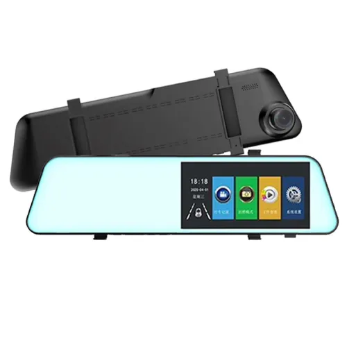 4.5 Inch Car Rearview Mirror Dash Cam Starlight Night Vision Driving Recorder Rearview Mirror HD 1080P Dual Lens Reversing Image Driving