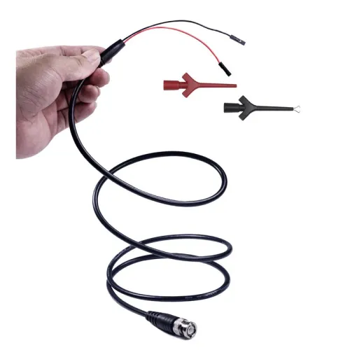 Oscilloscope Probe with BNC Female Head and Mini IC Clip RG58 Digital Circuit Tester for Radio Frequencies and Electronic Applications User-friendly Design