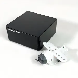 NIKOLATOY Cute Maglev Mini Aircraft Creative Clock Desktop Ornaments Decorative Toys Science Discovery Toy