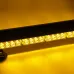 12V 24" 46LED Car Roof Double Side Emergency Strobe Flash Light Lamp Bar Amber For Car Truck Boat