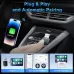 2 in 1 Wireless Carplay Android Auto Adapter Plug and Play 2.4GHz/5GHz Wi-Fi Bluetooth 5.0 Compatible with 98% Car Model