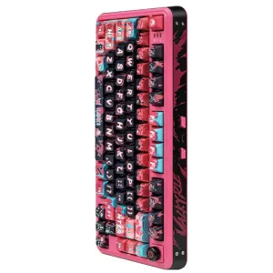 VALKYRE VK75 Tri-mode Mechanical Gaming Keyboard 80-Keys Gasket Structure RGB Lighting JSA Profile 8000mAh 2.4G/bluetooth/Wired Gamer Keyboards for PC Laptop Computer