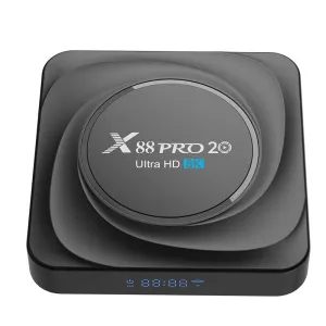 X88 PRO20 8+64G Anroid 11.0 TV Box RK3566 Quad-core Support 8K UHD WiFi 6 bluetooth-Compatible 1000M Streaming Media Player Support 0.8TOPS Set Top Box with IR Remote Control