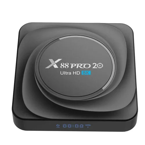 X88 PRO20 8+64G Anroid 11.0 TV Box RK3566 Quad-core Support 8K UHD WiFi 6 bluetooth-Compatible 1000M Streaming Media Player Support 0.8TOPS Set Top Box with IR Remote Control