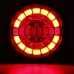 Rear Round Hamburger Led Tail Stop Lights Turn Signal Reverse Slim Lamp 12-24V