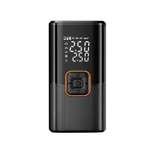 Portable Car Wireless Inflation Pump Electric Inflation Pump High-speed USB Charging Large Capacity Lithium Battery LED Lighting for Car, Motorcycle, E-Bike, Ball