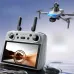 YLR/C S185 GPS 5G Repeater Digital FPV with 2.7K HD Camera 3-Axis EIS Mechanical Gimbal Obstacle Avoidance 7.2inch Touchable LCD Screen Controller Brushless Foldable RC Drone Quadcopter RTF