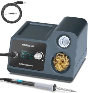 HANDSKIT ST12A 2 in 1 Hot Air Gun Soldering Station OLED Digital Adjustment Auto Sleep 1s-6s Fast Heating Repair Tool