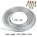 25Ft Coil Roll of 3/16"OD Steel Zinc Brake Line Fuel Tubing Kit with 16 Fittings Replacement Accessories