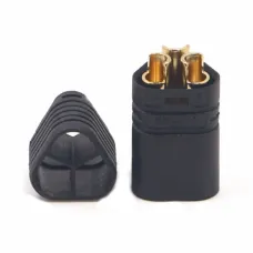 Amass MT60 Three-hole Plug Connector Black Male & Female 1 Pair