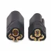 Amass MT60 Three-hole Plug Connector Black Male & Female 1 Pair