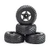 4PCS D232 Upgraded Off-Road Tires Wheels for 1/8 1/10 Short Course Truck RC Cars Vehicles Models Parts Accessories