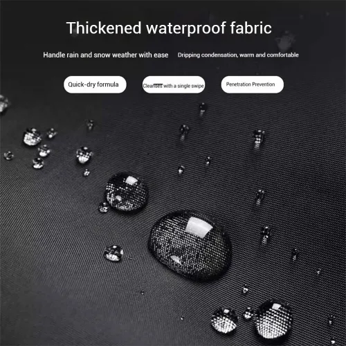 Winter Riding Gear Motorcycle Knee Protectors Warm and Windproof Golden Fleece Lined Knee Pads Motorcycle Leg Covers with Safety Reflective Straps