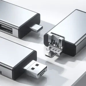 7-in-1 Multifunctional Card Reader Storage Box SD Card Micro SD Card Case OTG Adapter USB2.0 Type-C Adapter Card Storage Box