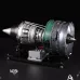 Teching DM119 DIY Twin-spool Turbofan Engine Model Assembly Kit 1/10 Electric Aircraft Jet Engine 15in Physics Experiment Science Education Toys