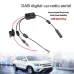 DAB+FM+Car Stereo Antenna Aerial Splitter Cable Adapter 12V Radio Signal Amplifier Antenna Signal Booster FM/AM Car Accessories