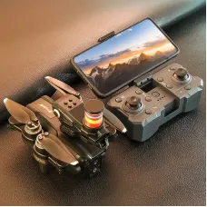 XKJ K22 MAX One-Key Launch Flying Disk WiFi FPV with HD Dual Camera Servo Gimbal Colorful LED Light Brushless Foldable RC Drone Quadcopter RTF