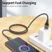 3A USB-A to Micro/IP/Type-C Magnetic Cable Fast Charging Data Transmission Copper Core Line 1M/2M Long for iPhone 16 15 Pro 14 13 12 Pro Max for Huawei Mate XT for Xiaomi 15 pro for Samsung Galaxy Z Flip6