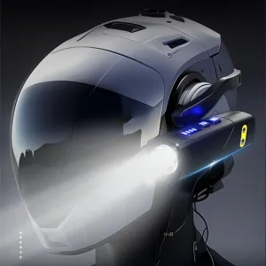 Bikight Dual Light Source Hangers Ears XPG LEHeadlamp Built-In Battery USB Rechargeable Power Induction Headlight Removable Mini Flashlight for Camping Cycling Outdoor Activities